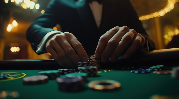 Antarmuka permainan live Andar Bahar dengan kontrol taruhan dan feed video dealer